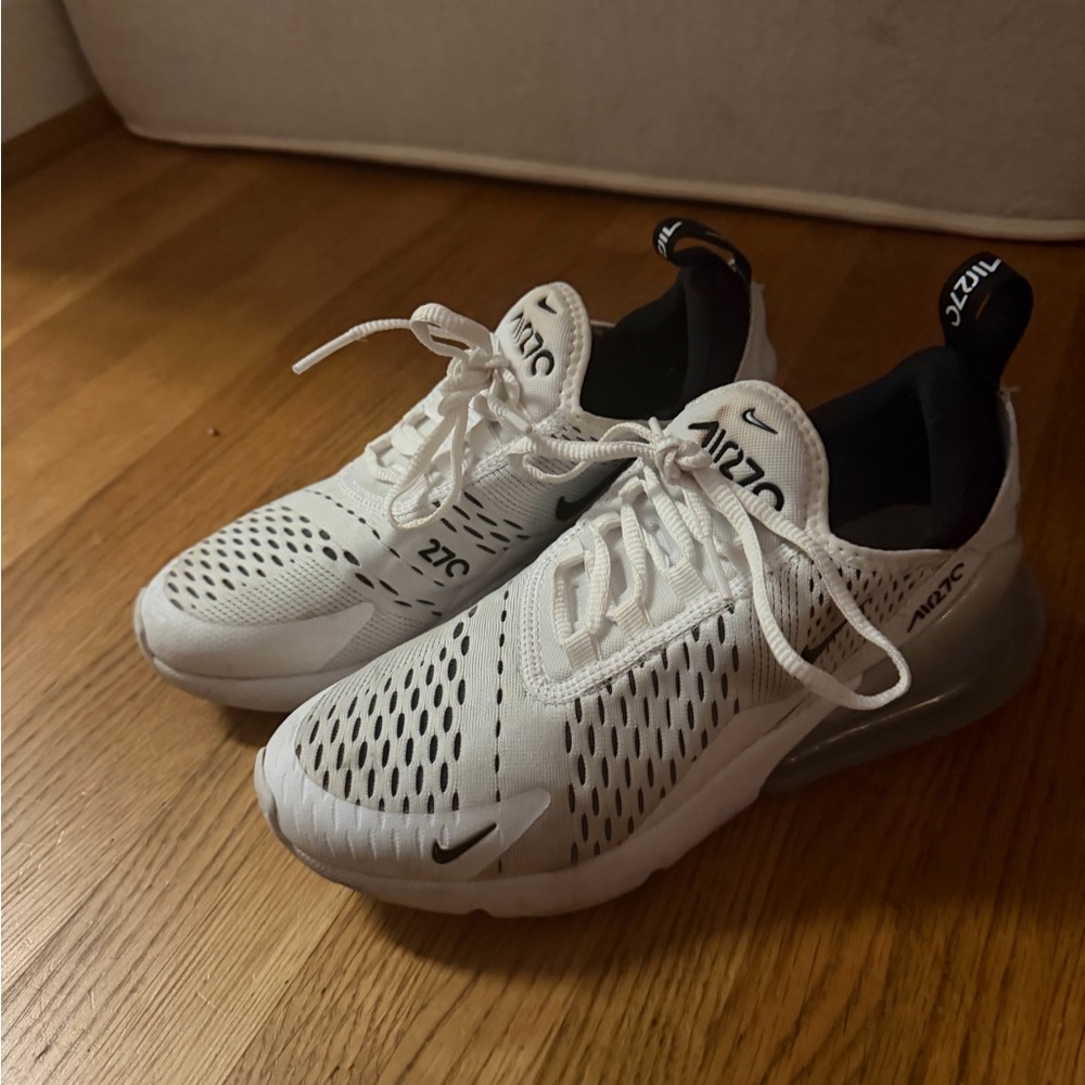 Nike Air Max 270 White and Black Sneakers
